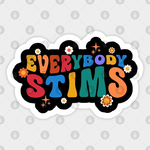 Everybody Stims Sticker by LEMOUS TEES